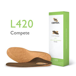 Aetrex Men's Compete Posted Orthotics for Flat & Low Arches