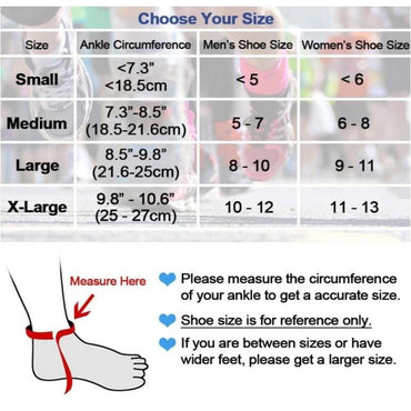 Ankle Wrap Sizing