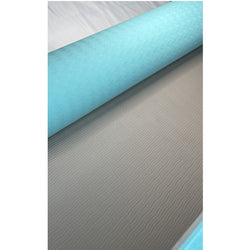 Professional Level Yoga / Pilates Mat - Aqua / Grey