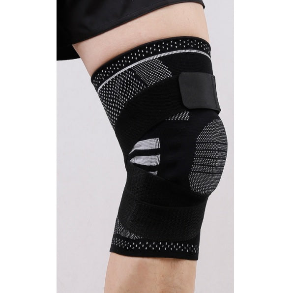 Hemmka Health Knitted Elastic Knee Support with Strap and Silicone