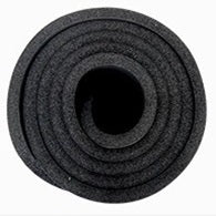 Black Pilates Mat & Bag - 180 x 60 x 1.5cm
