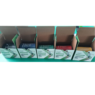 Latex Resistance Bands 25m - with Dispenser Box