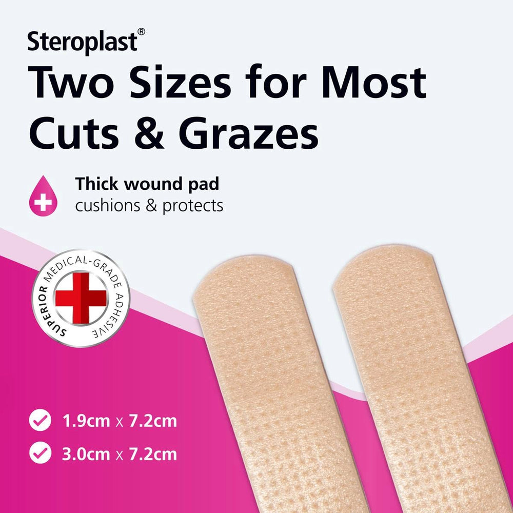 Cushioned Plasters - 20 Plasters (2 Sizes)