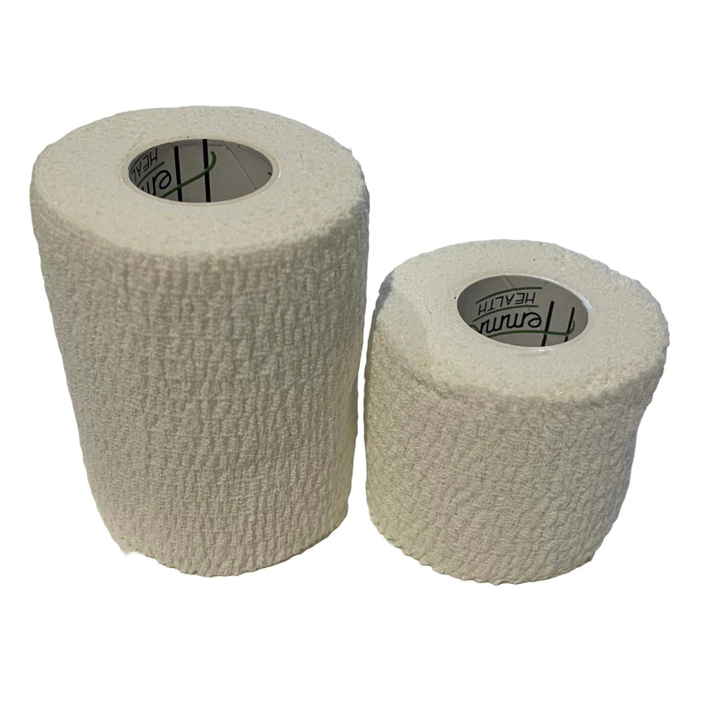 Premium Sports Tearable Tear Light Elastic Adhesive Bandage (EAB) - Professional Grade White