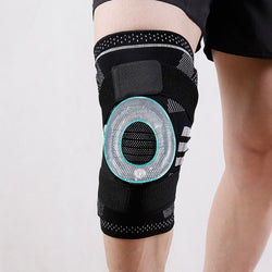 Hemmka Health Knitted Elastic Knee Support with Strap and Silicone
