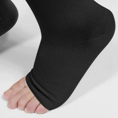 Maternity Pantyhose - Medical Compression Stockings - 15 - 21 mmHG - Open Toe Black/Beige
