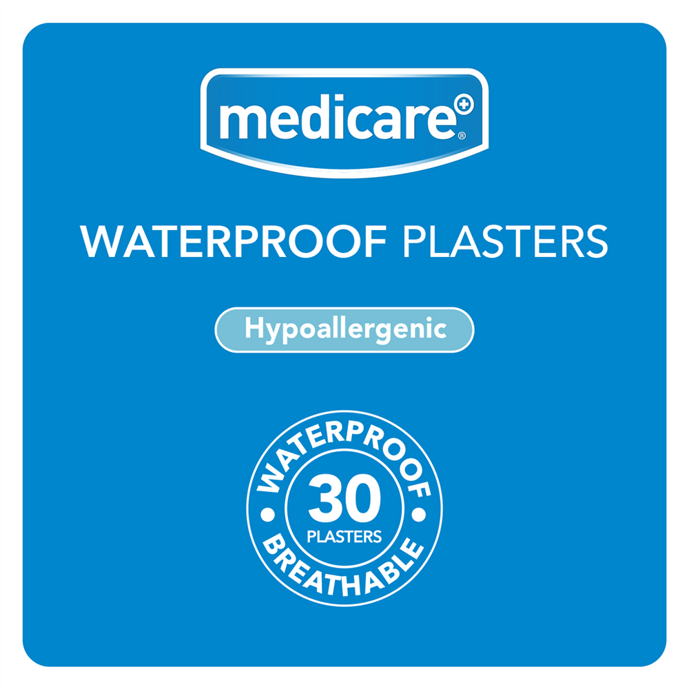 Medicare Waterproof Plasters - 30 Plasters
