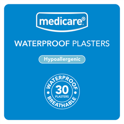 Medicare Waterproof Plasters - 30 Plasters