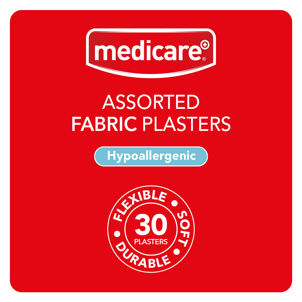 Medicare Fabric Assorted Plasters - 30 Plasters