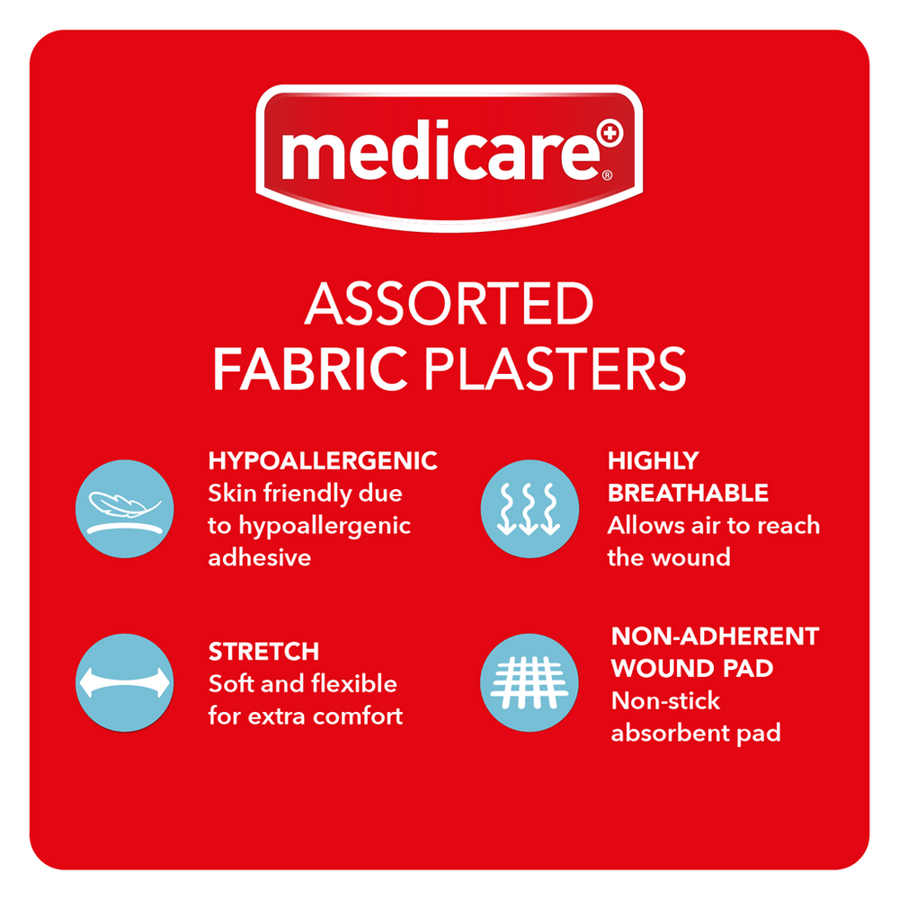 Medicare Fabric Assorted Plasters - 30 Plasters