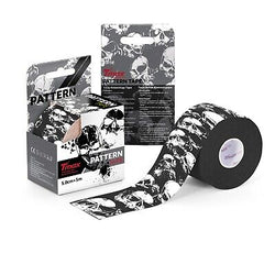Tmax Kinesiology Tape 5cm x 5m - Cotton Extra Sticky - Skulls