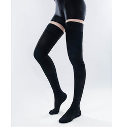 Black Thigh High Compression Socks