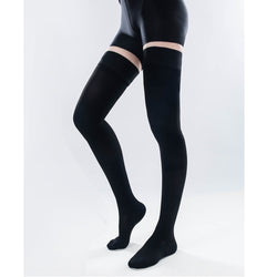 Black Thigh High Compression Socks