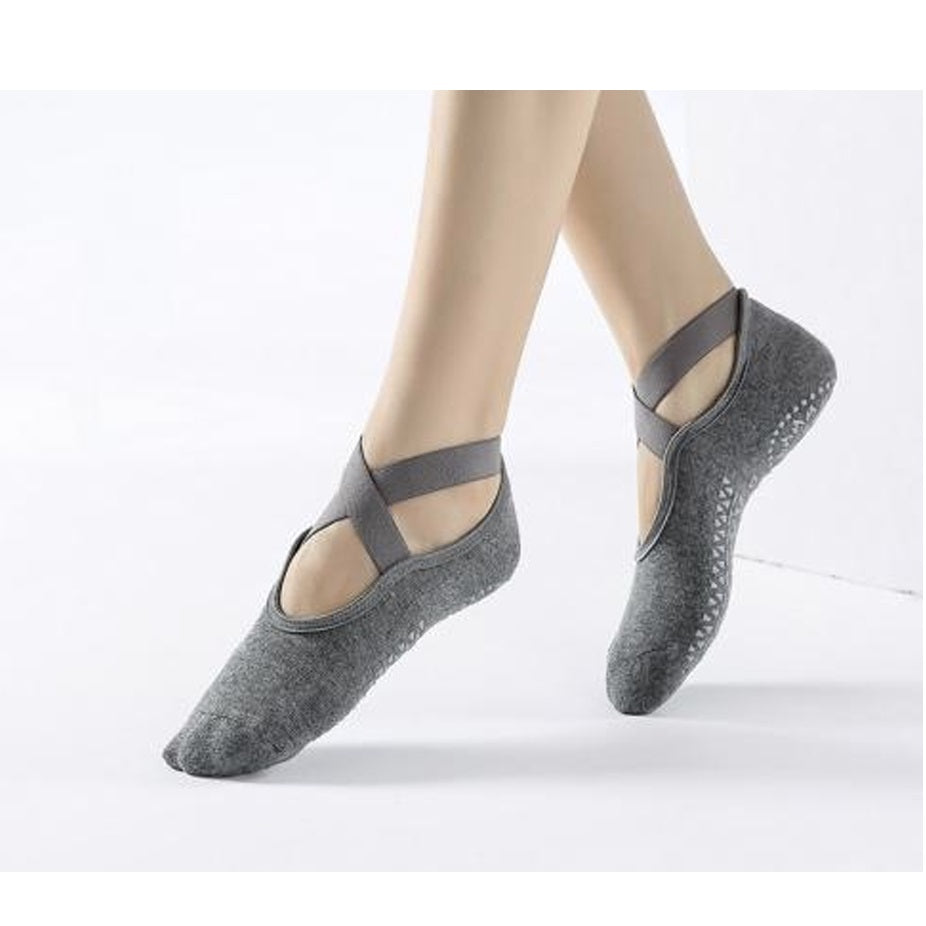 Dark Grey Yoga Socks