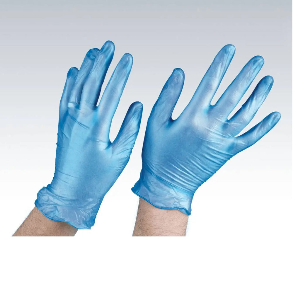 Blue Vinyl Gloves