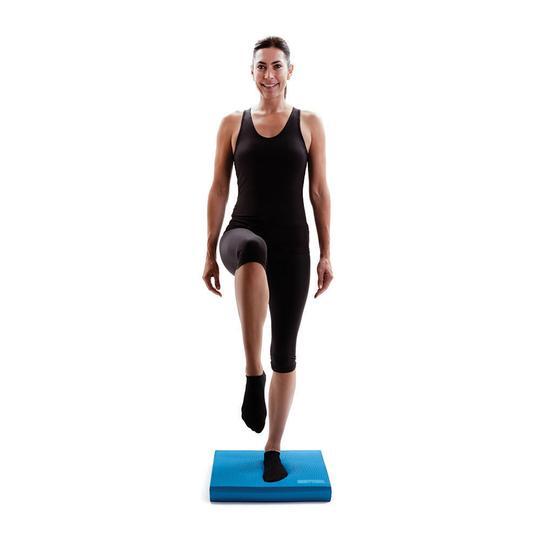 Foot, ankle and knee exercises on balance pad