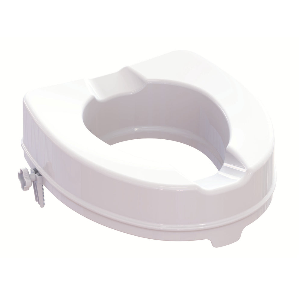 Raised Toilet Seat with Locking System 10cm