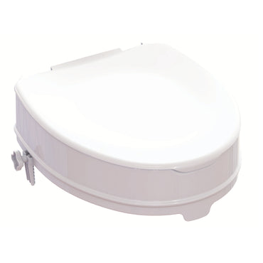 Raised Toilet Seat with Locking System & Lid 10cm