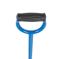Premium Four-Leg Blue Cane with Closed Handle