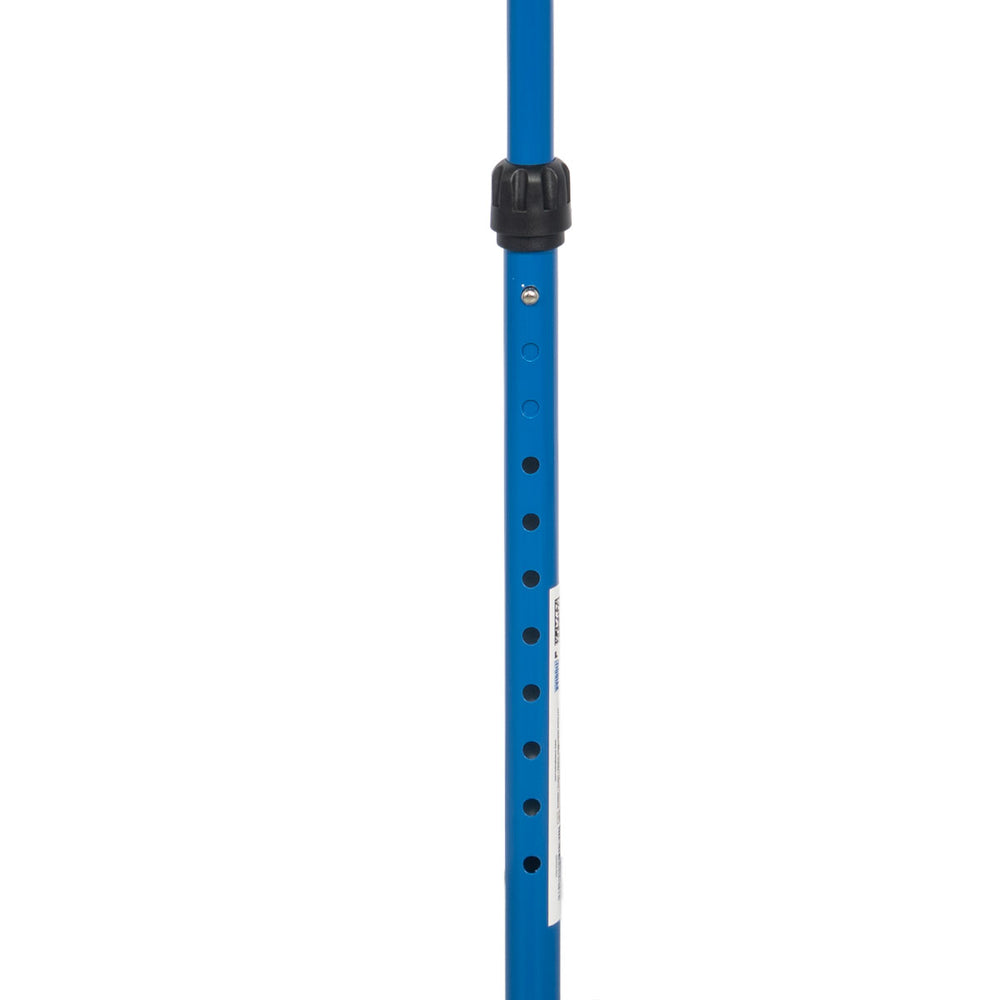 Premium Four-Leg Blue Cane with Closed Handle
