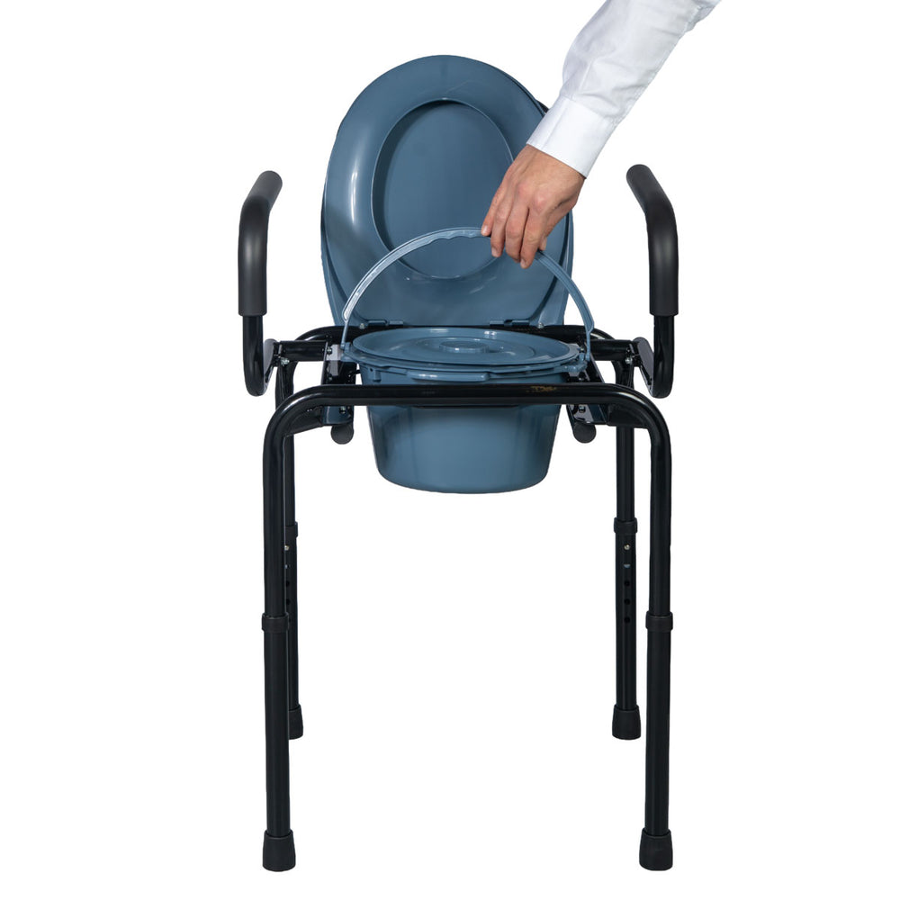 3-in-1 Toilet Commode – Commode Chair, Raised Toilet Seat & Toilet Frame