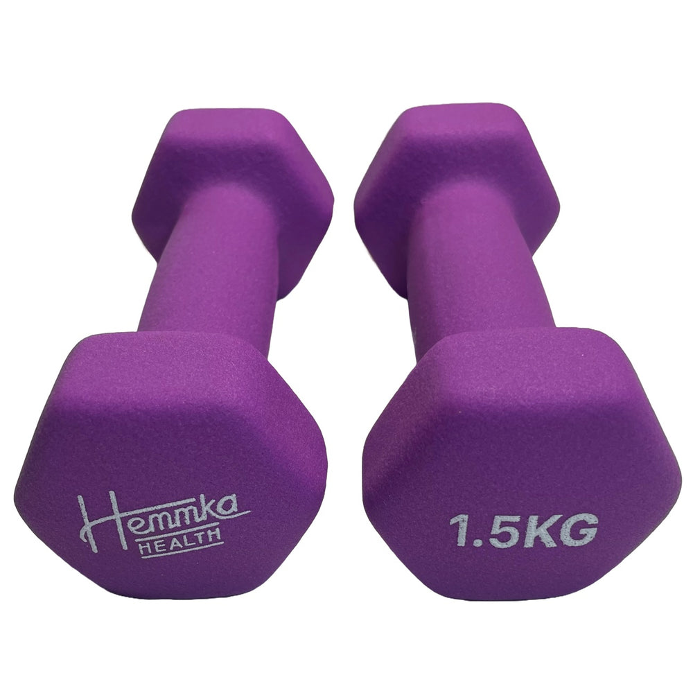 Vinyl Coated Dumbells 0.5kg - 5kg - Matte