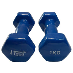 Vinyl Coated Dumbells 0.5kg - 5kg - Shiny