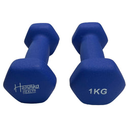 Vinyl Coated Dumbells 0.5kg - 5kg - Matte