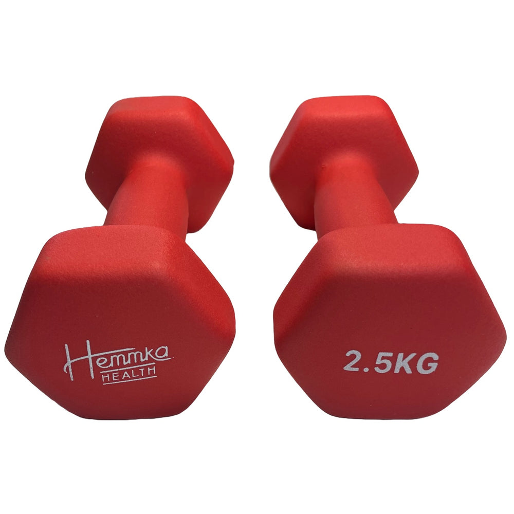 Vinyl Coated Dumbells 0.5kg - 5kg - Matte