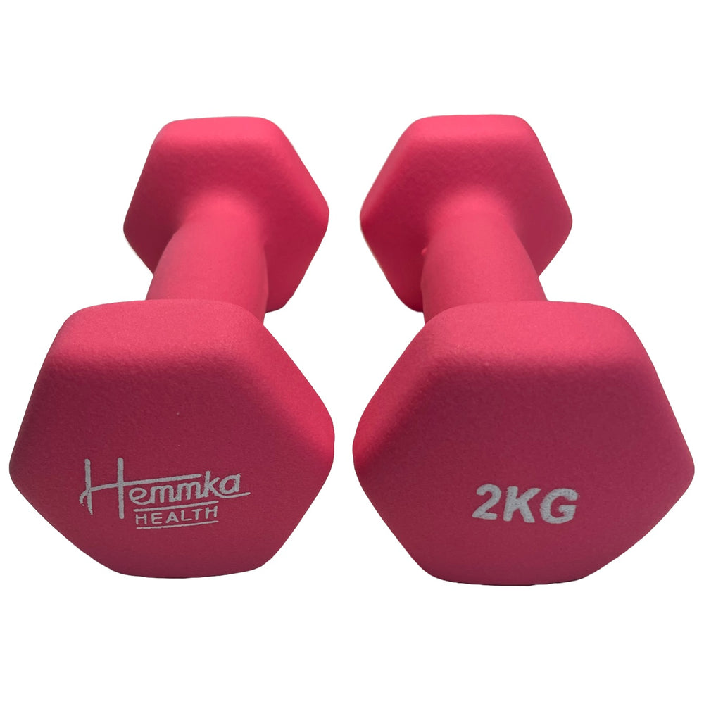 Vinyl Coated Dumbells 0.5kg - 5kg - Matte