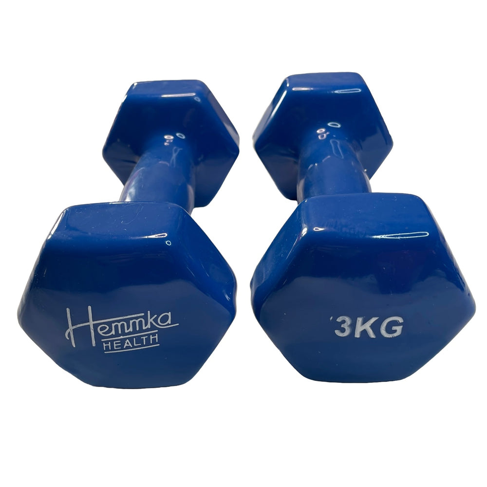 Vinyl Coated Dumbells 0.5kg - 5kg - Shiny