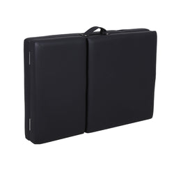 Aluminum folding massage bed 3 sections with accessories- black (width 60cm)