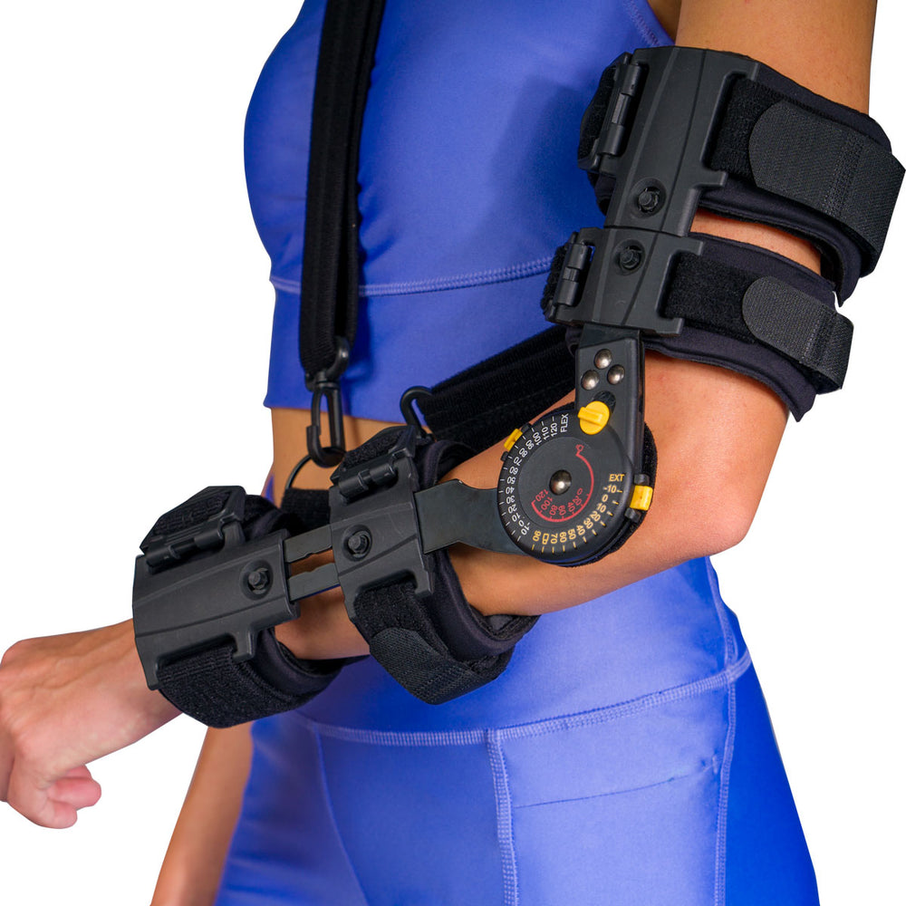 Telescopic ROM Elbow Brace