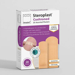 Cushioned Plasters - 20 Plasters (2 Sizes)
