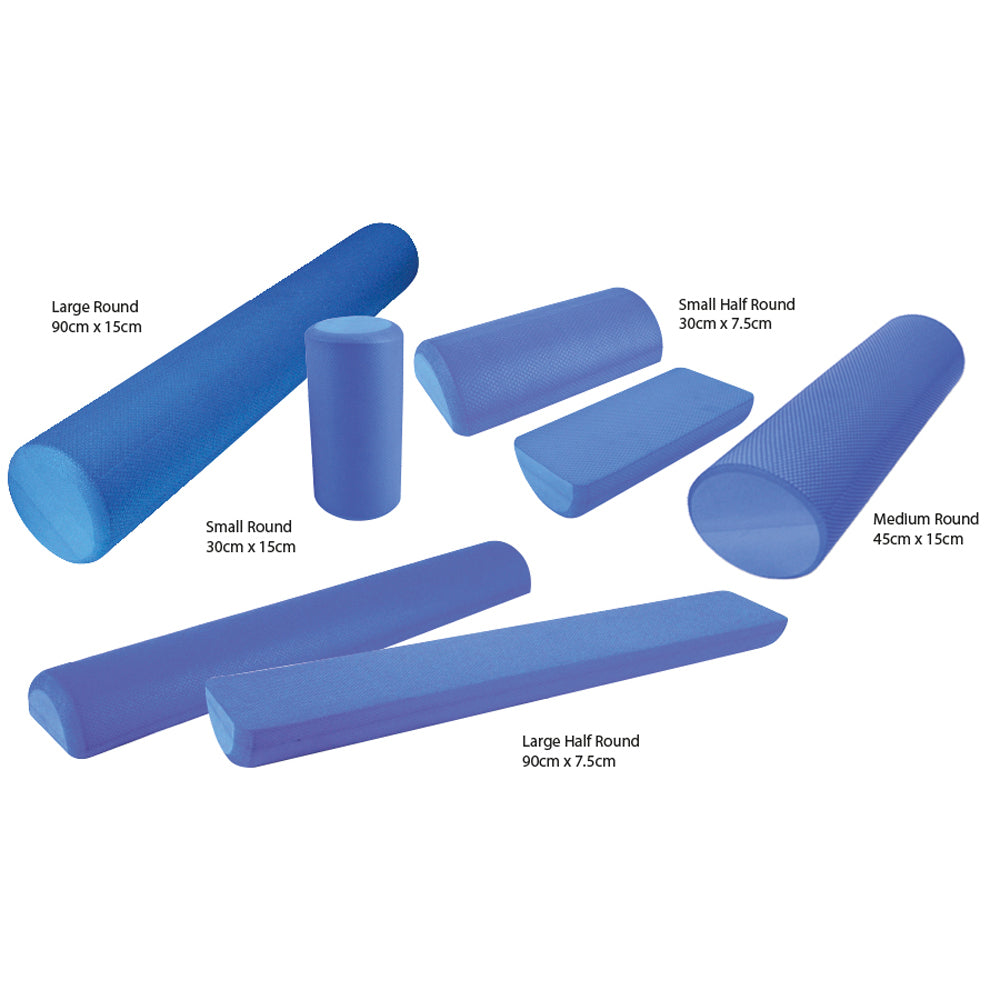 Foam Roller - Half Round - 90cm Single - Blue