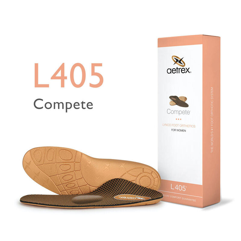Aetrex Women's Compete Orthotics with Metatarsal Support