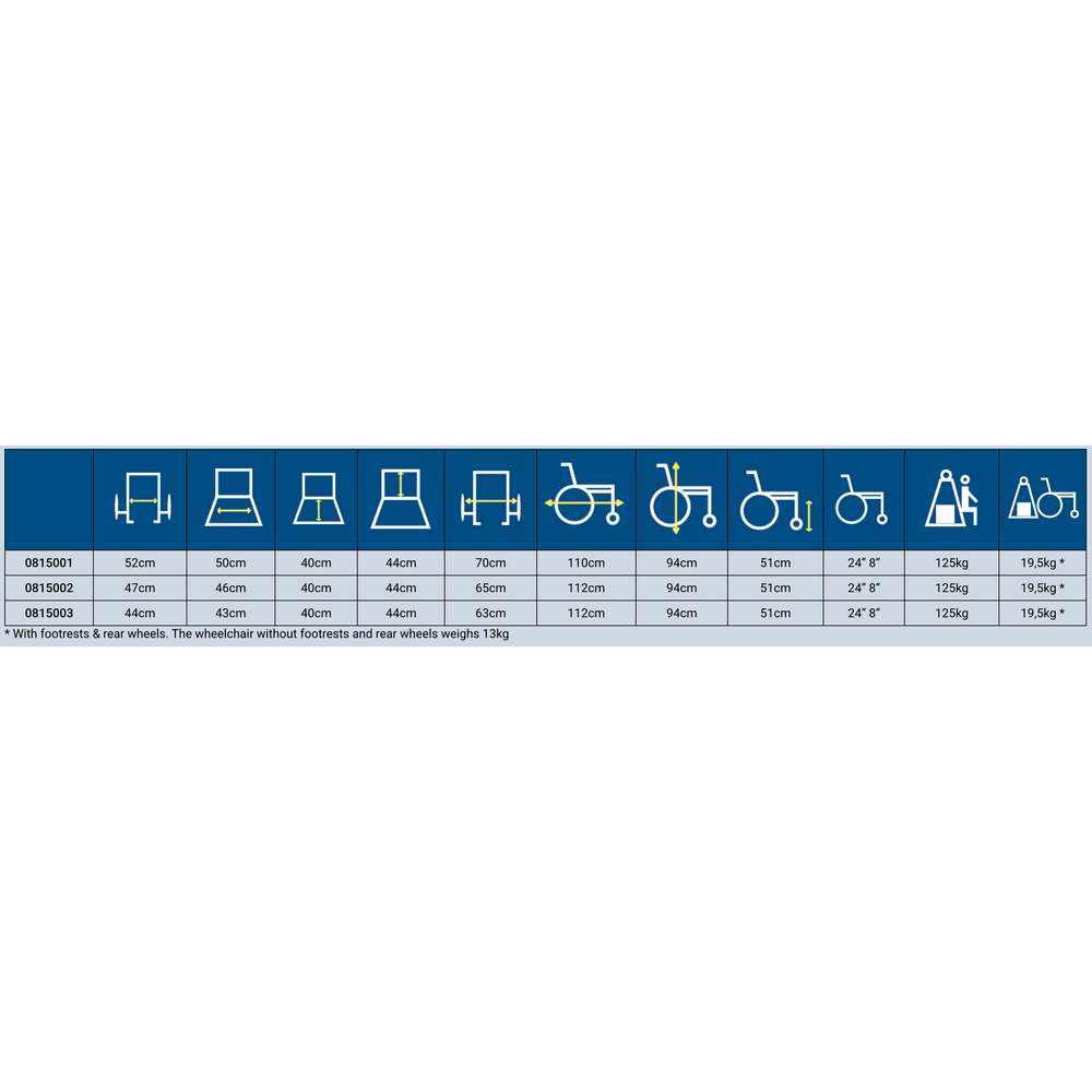 Wheelchair “AEGEUS” - Easy Folding