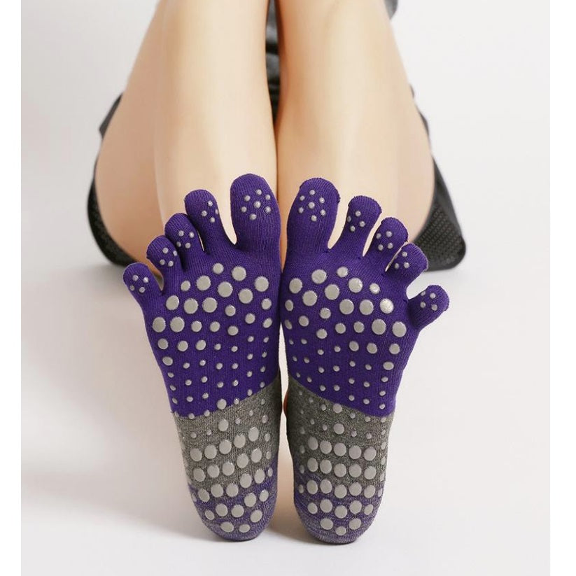 Purple Pilates Socks