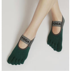 Green Yoga Socks