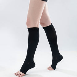 Knee High Open Toe Medical Compression Socks