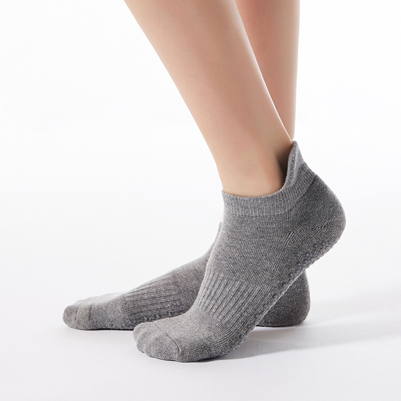 Dark Grey Pliates and Yoga Socks