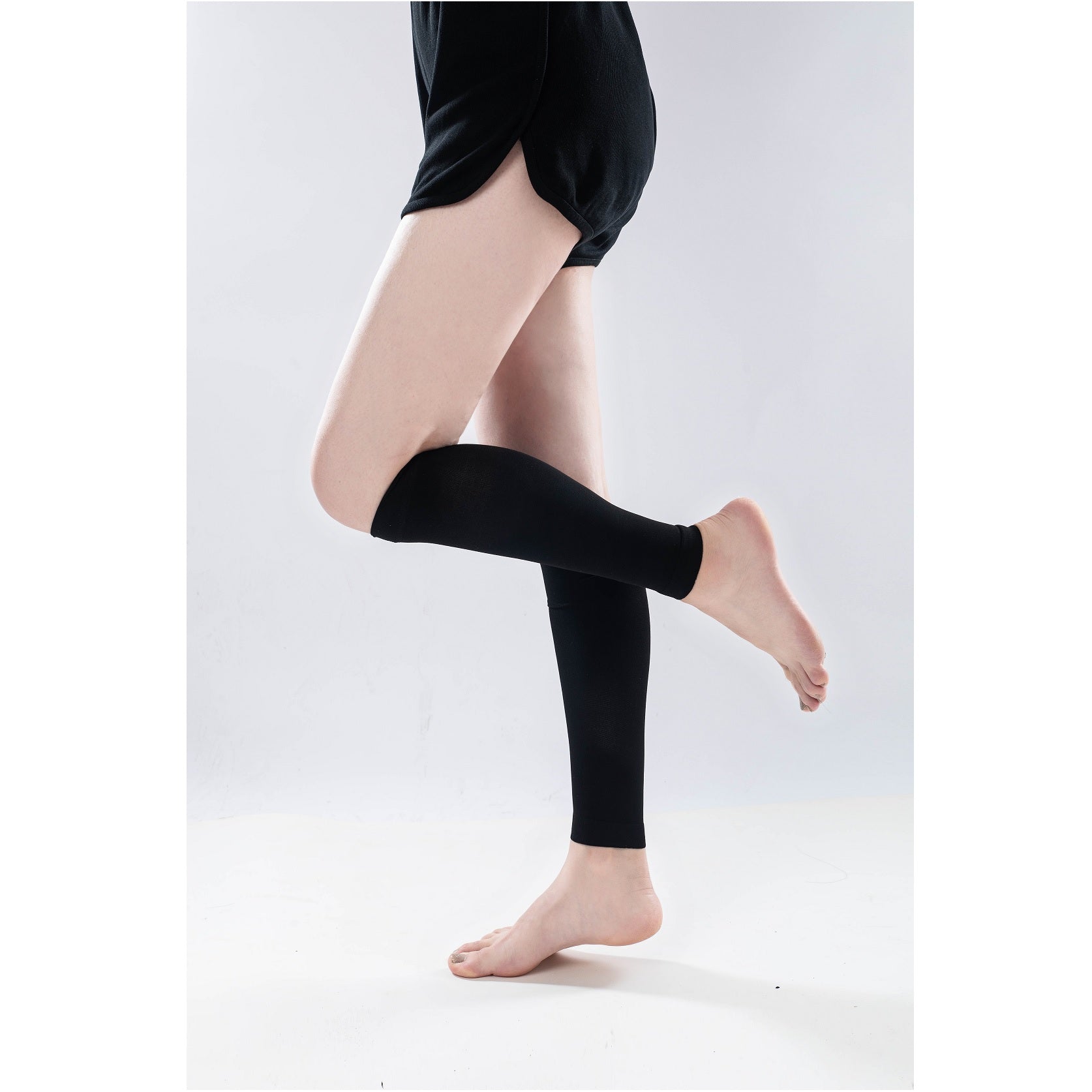 Plus Size 34-46mmHg Medical Compression Stockings Unisex Grade 3 Open Toe  Socks Varicose Veins Treatment Graduated Pressure