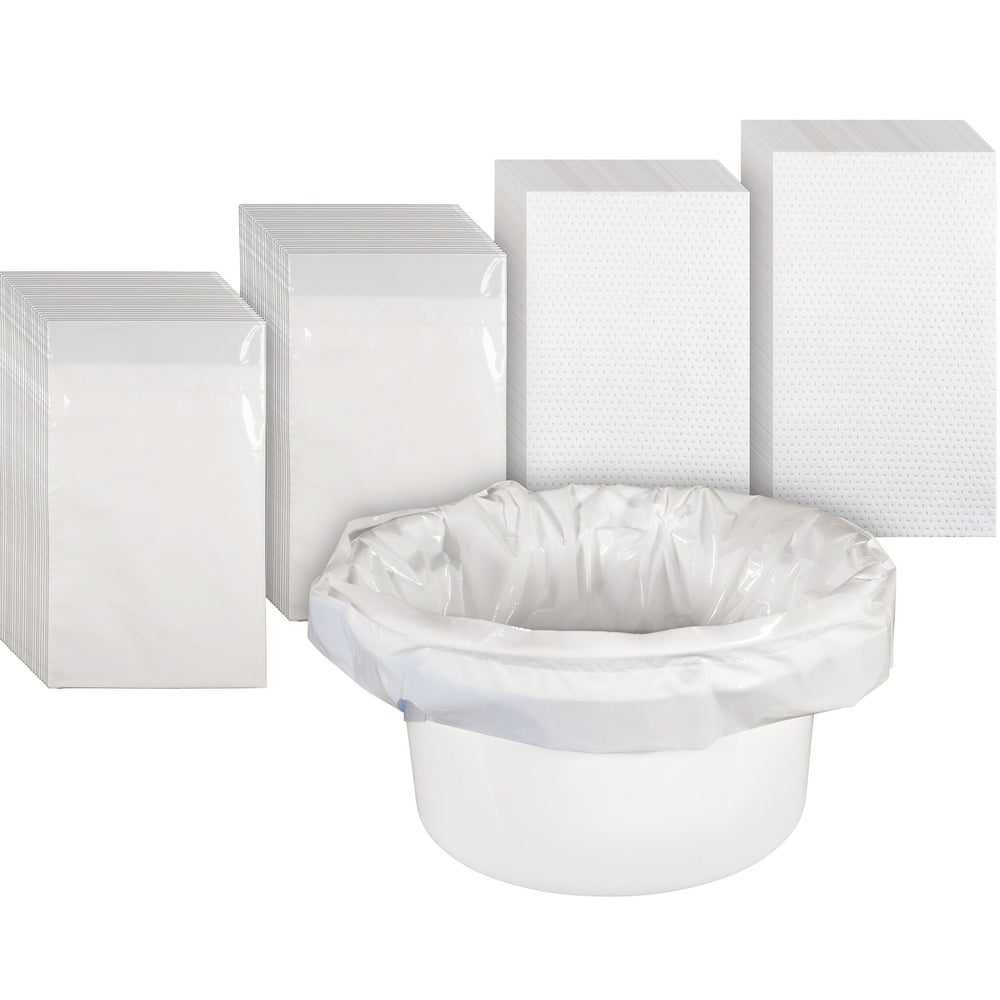 Commode Liners with Absorbent Pads - Box of 50