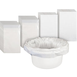 Commode Liners with Absorbent Pads - Box of 50