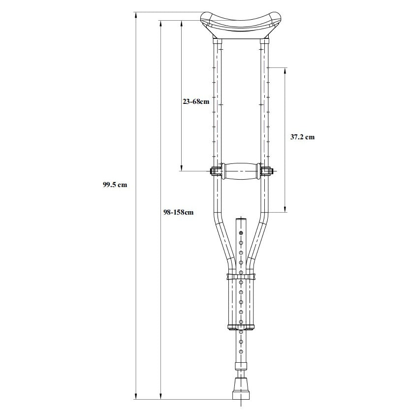 Underarm Crutches Universal