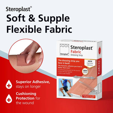 Fabric Adhesive Dressing Wound Strip | 50cm Long x 7.5cm Wide | Cut to Size