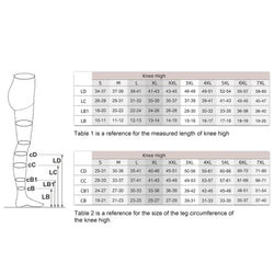 Medical Compression Calf Sleeves - CCL I - 15 - 21 mmHG - Black