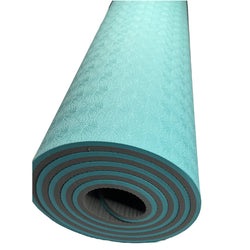 Professional Level Yoga / Pilates Mat - Aqua / Grey