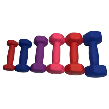 Vinyl Coated Dumbells 0.5kg - 5kg - Matte