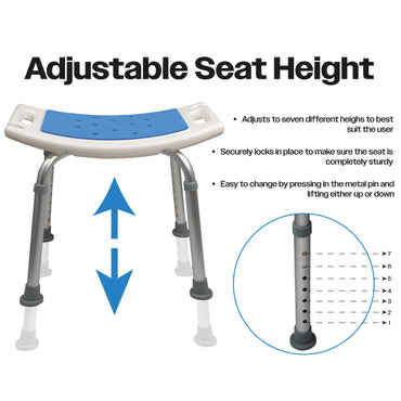 Shower Stool with Seat Padding
